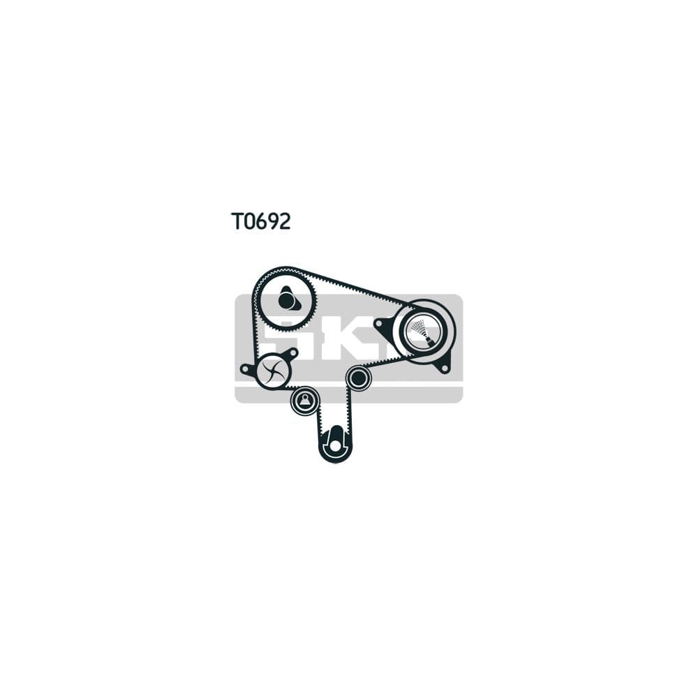 Set pompa apa + curea dintata SKF VKMC 94919-1