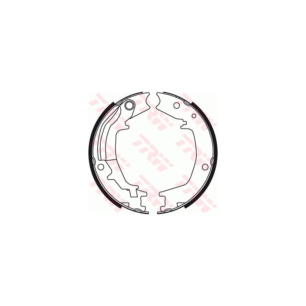 Set saboti frana, frana de mana TRW GS8489