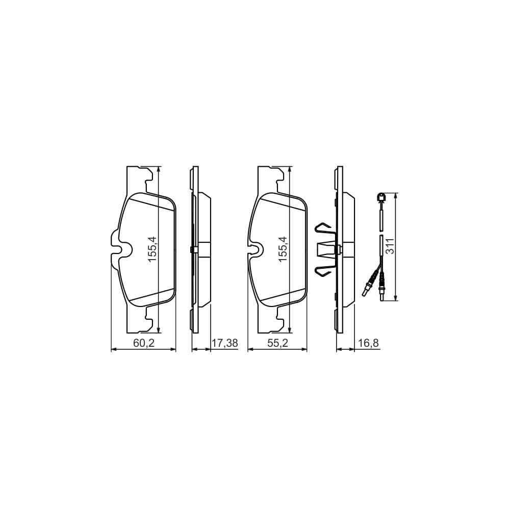 Set placute frana disc BOSCH 0 986 494 527