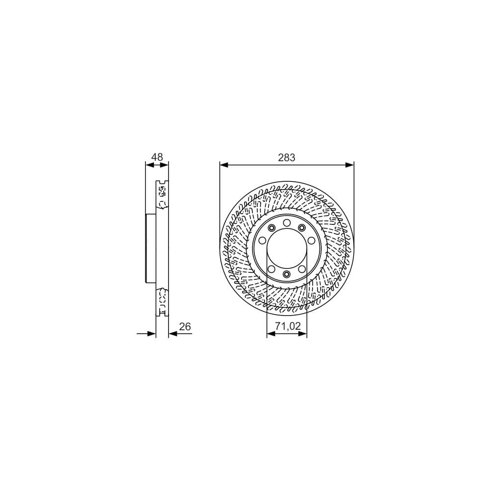 Disc frana BOSCH 0 986 479 C33