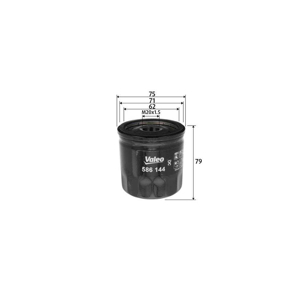 Filtru ulei VALEO 586144
