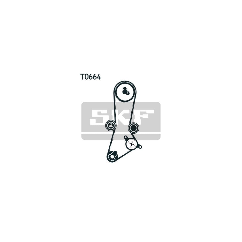 Set pompa apa + curea dintata SKF VKMC 95660-1