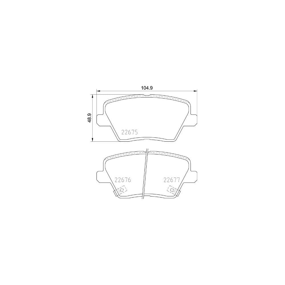 Set placute frana disc BREMBO P 30 109