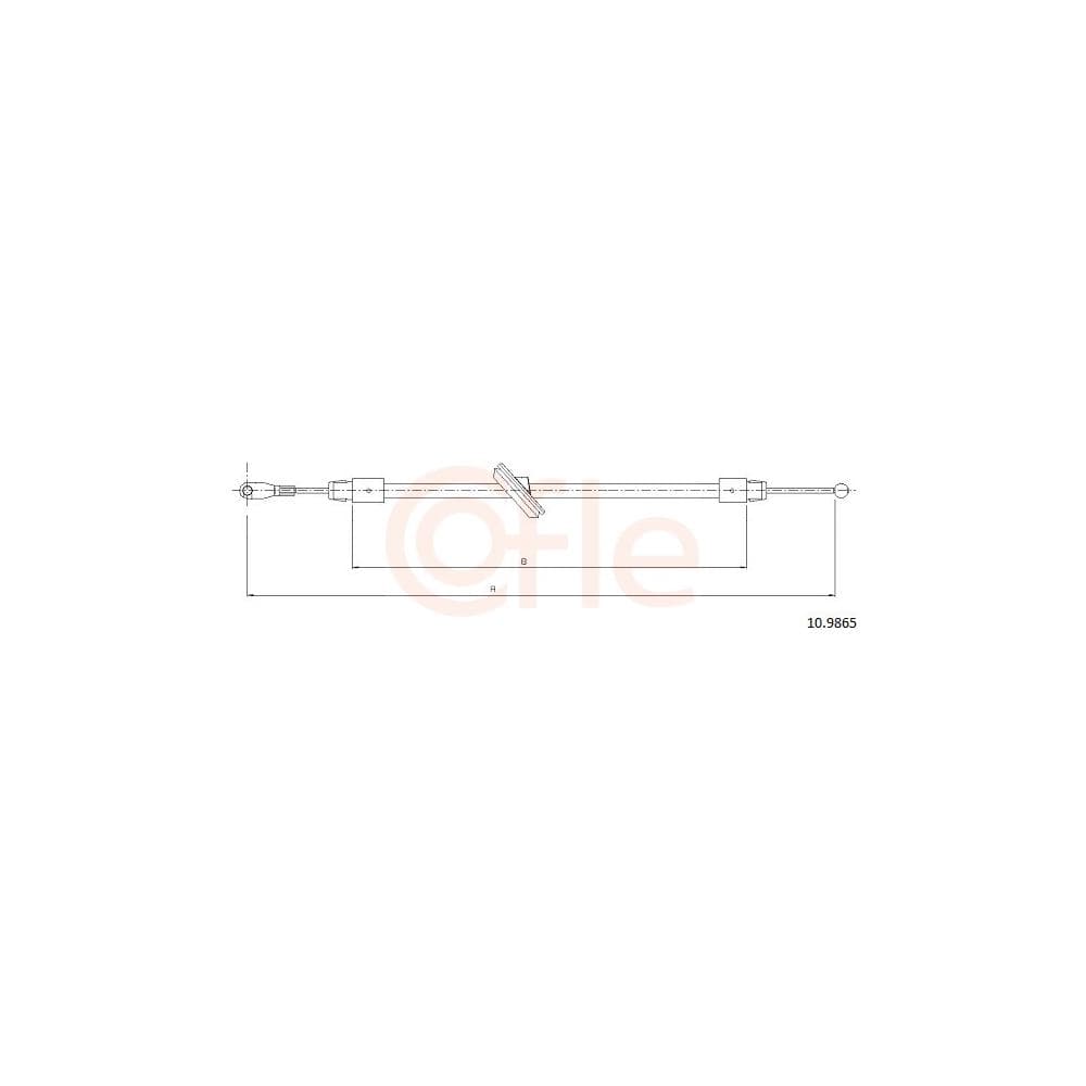 Cablu, frana de parcare COFLE 10.9865