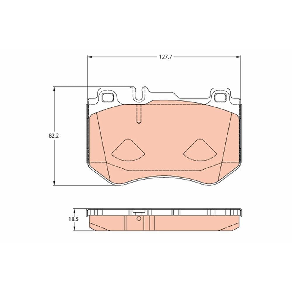 Set placute frana disc TRW GDB2078