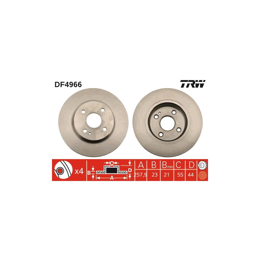 Disc frana TRW DF4966