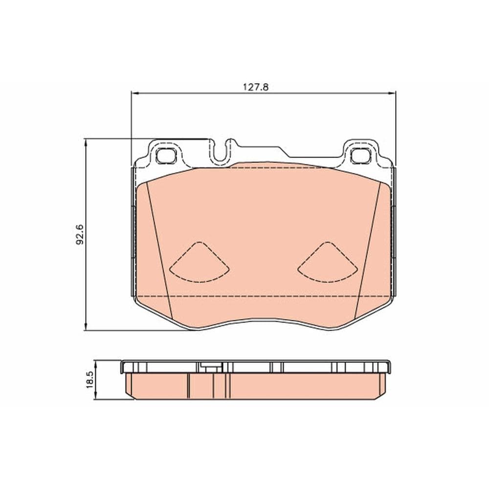 Set placute frana disc TRW GDB2081