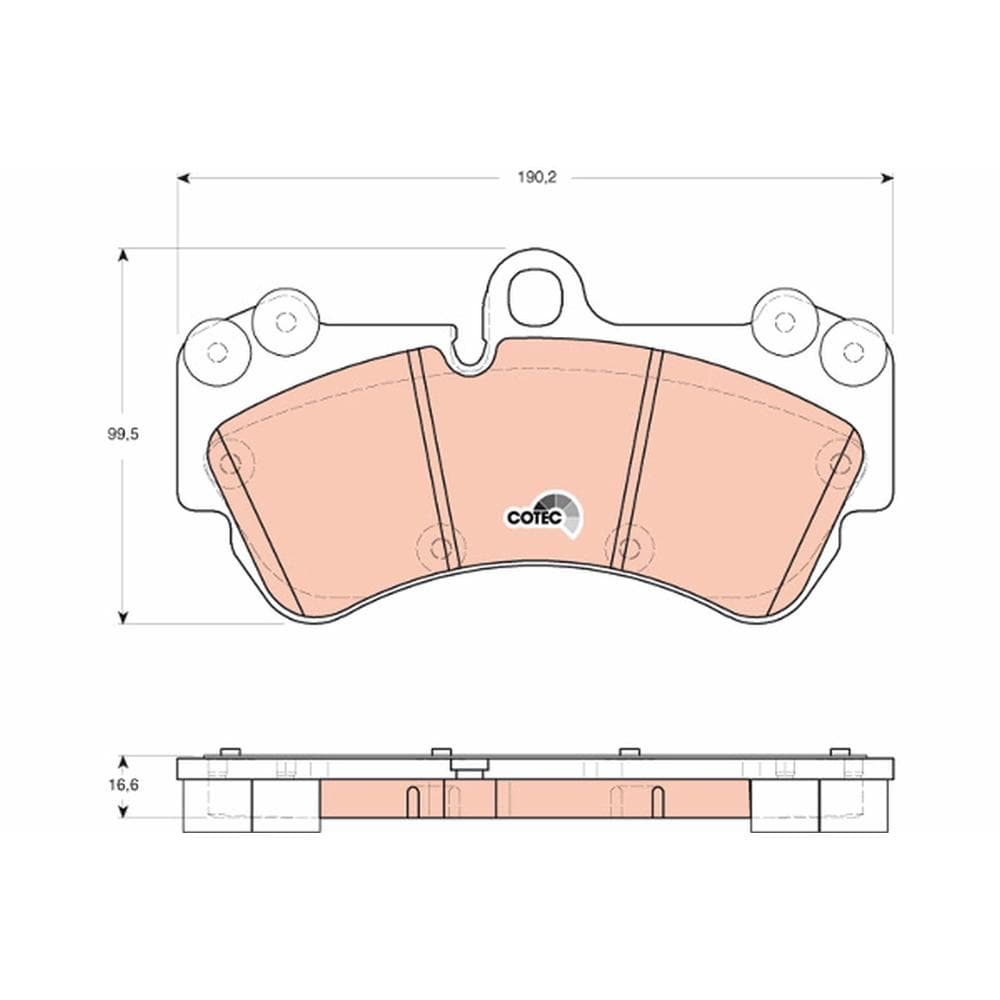 Set placute frana disc TRW GDB1720