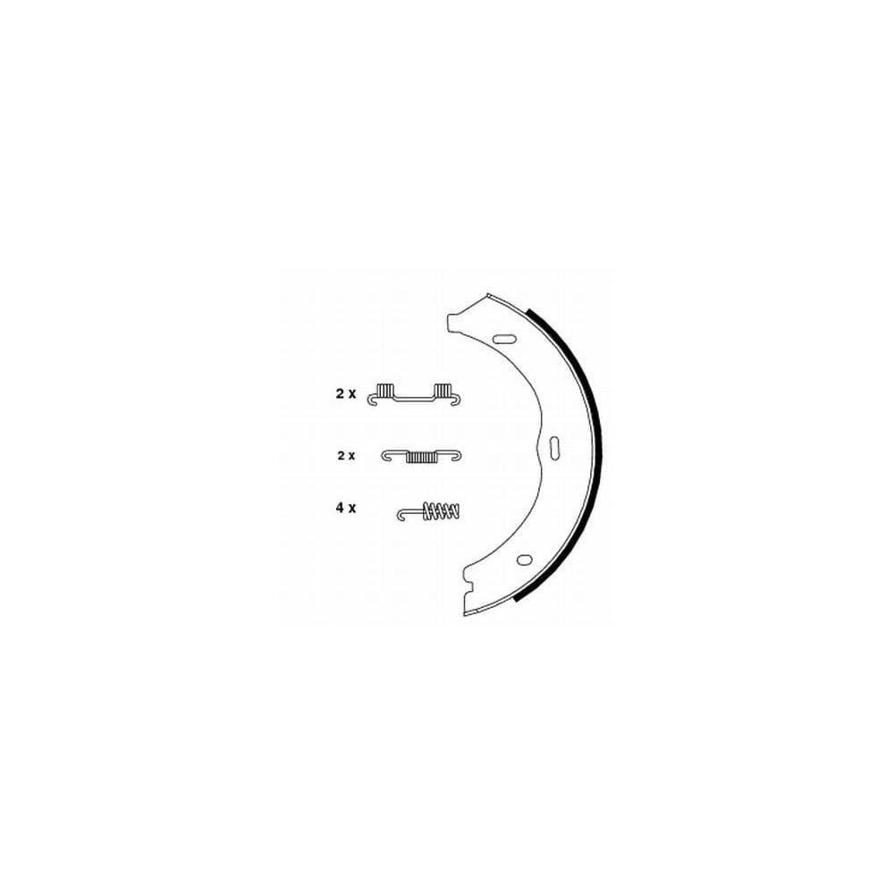 Set saboti frana, frana de mana TEXTAR 91061900