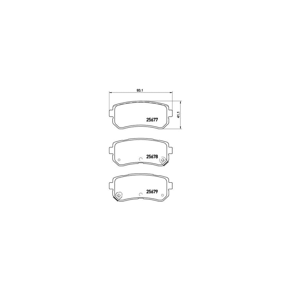 Set placute frana disc BREMBO P 30 068