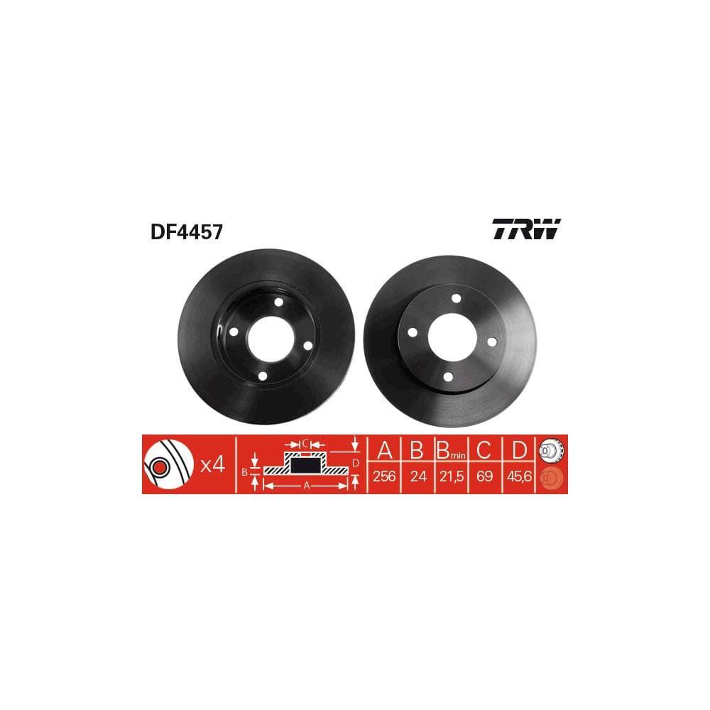 Disc frana TRW DF4457