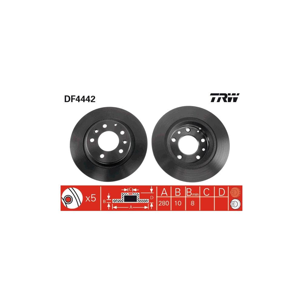 Disc frana TRW DF4442