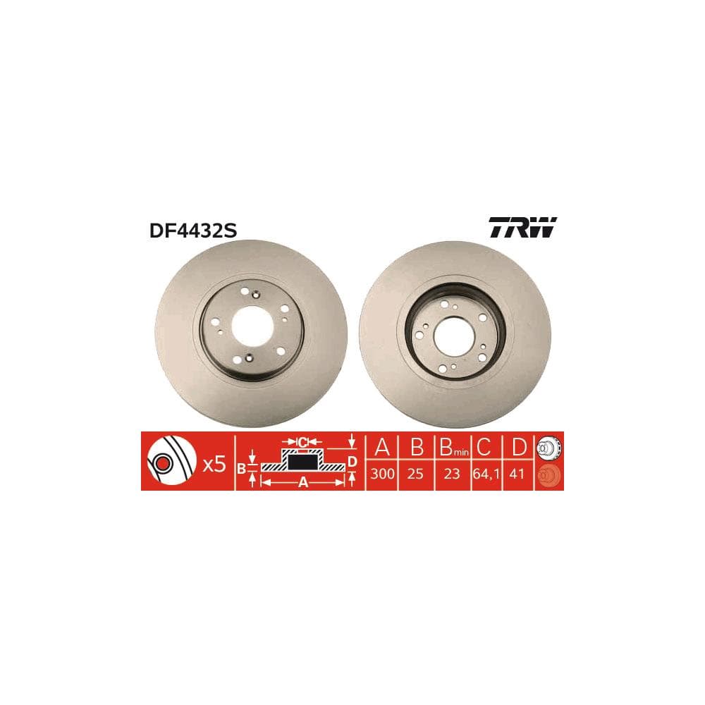 Disc frana TRW DF4432S