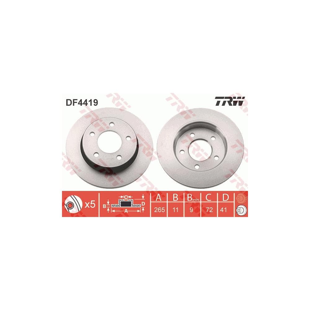 Disc frana TRW DF4419