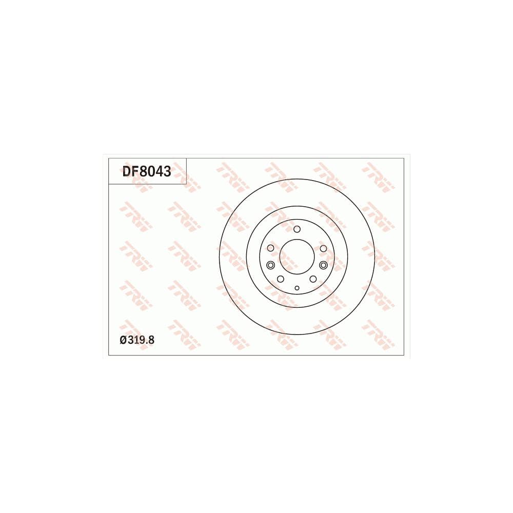 Disc frana TRW DF8043