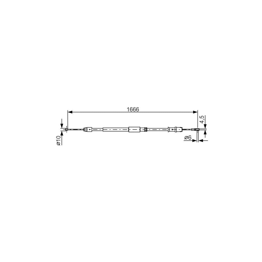 Cablu, frana de parcare BOSCH 1 987 482 032