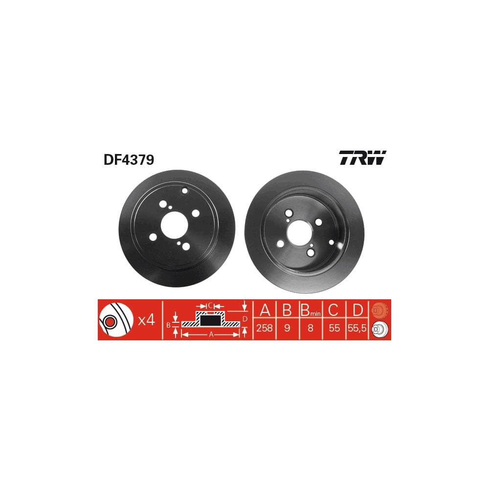 Disc frana TRW DF4379
