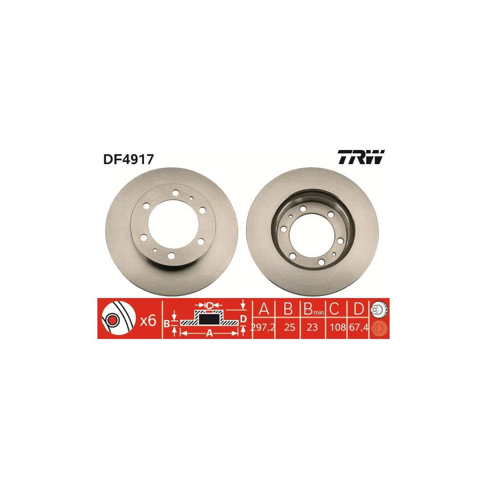 Disc frana TRW DF4917