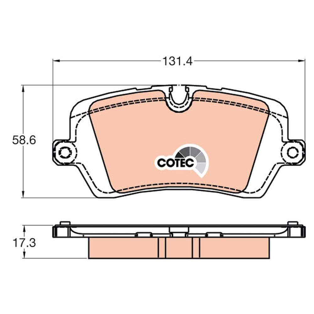 Set placute frana disc TRW GDB2029