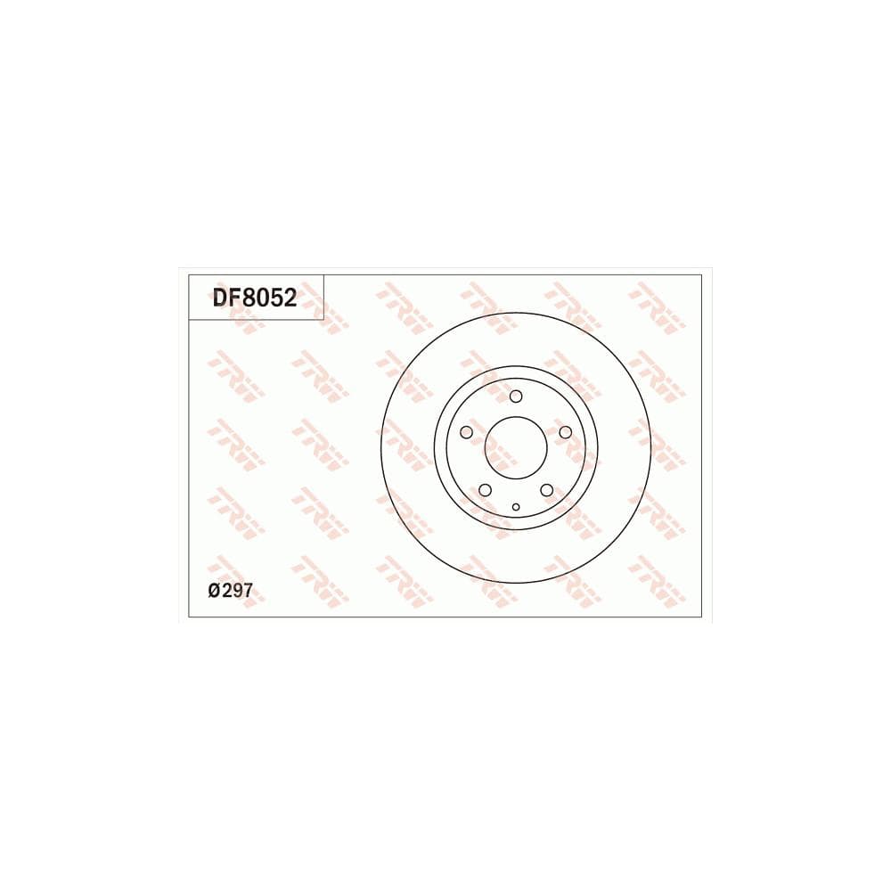 Disc frana TRW DF8052