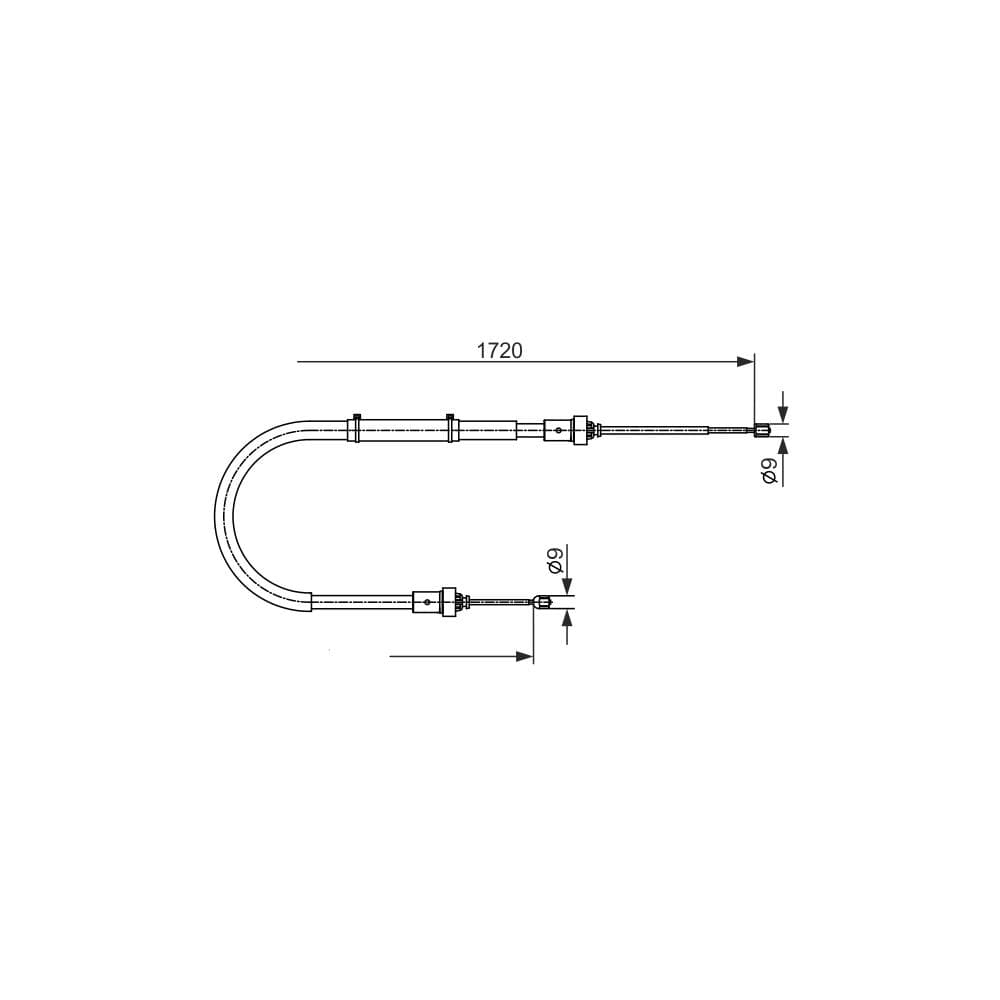 Cablu, frana de parcare BOSCH 1 987 482 411