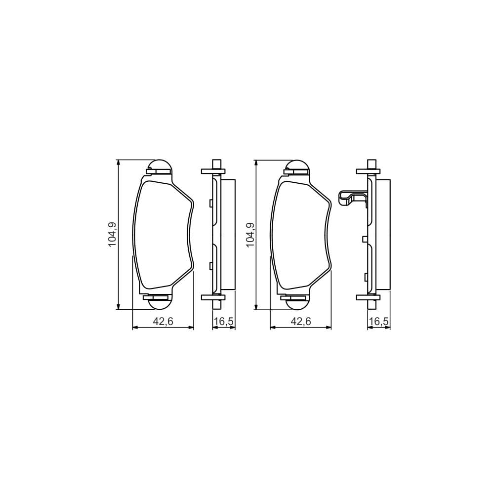 Set placute frana disc BOSCH 0 986 495 250