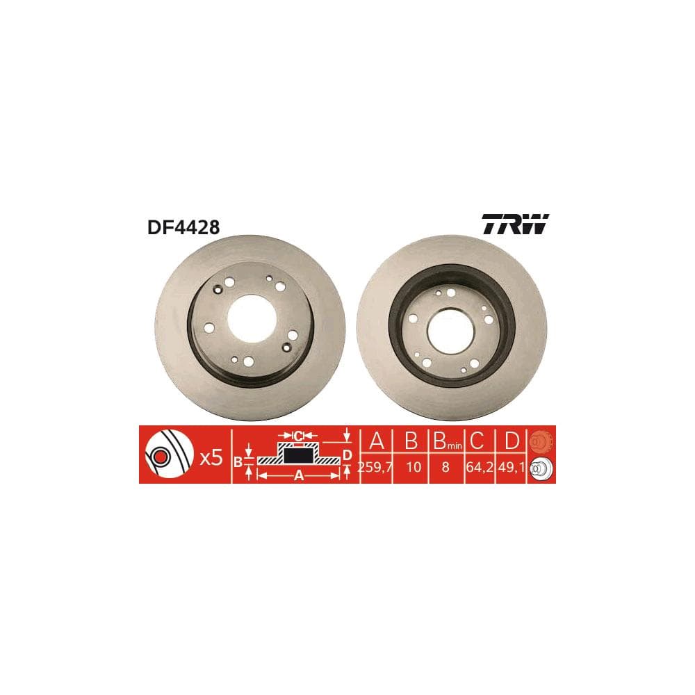 Disc frana TRW DF4428