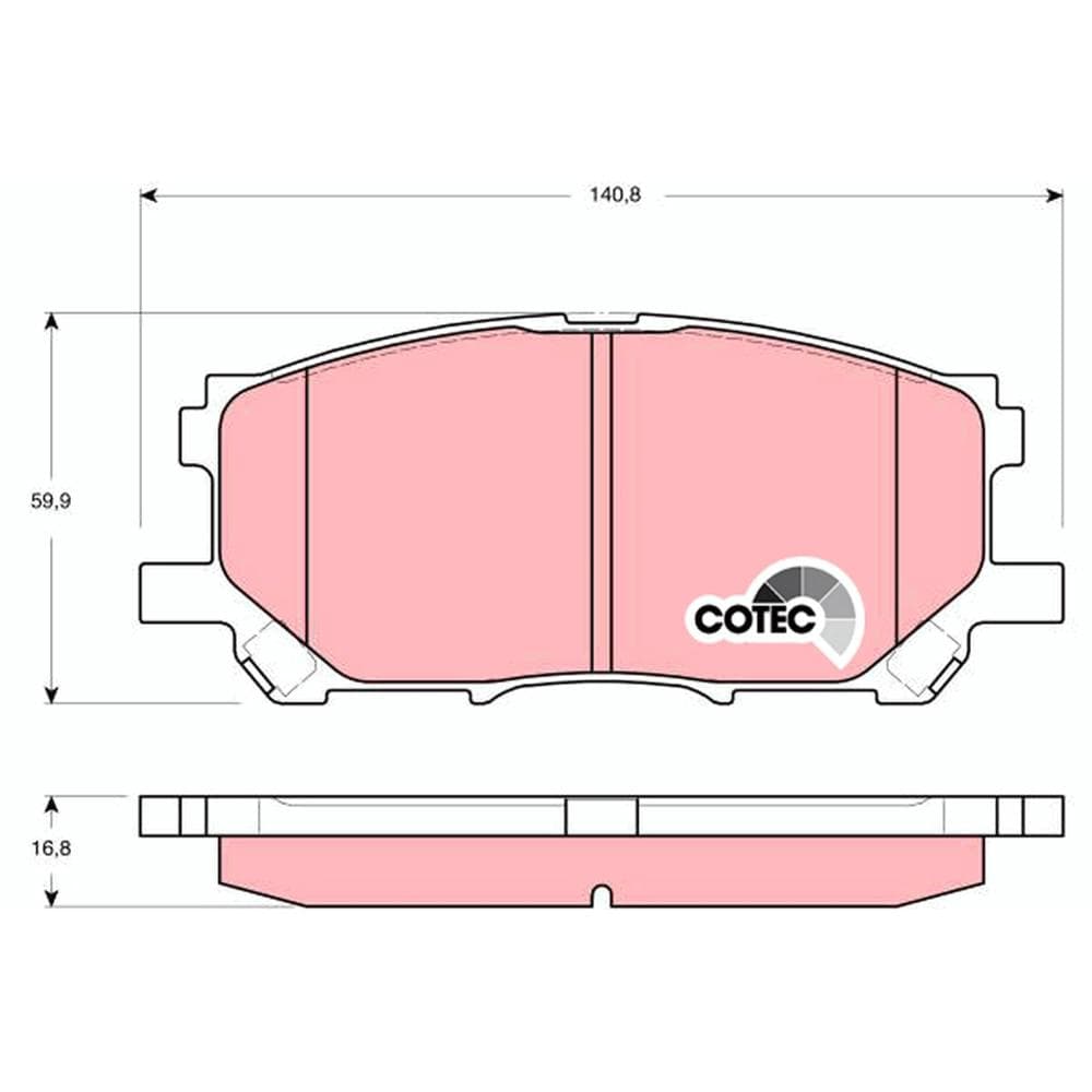 Set placute frana disc TRW GDB3338