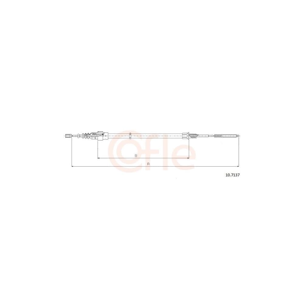 Cablu, frana de parcare COFLE 10.7137