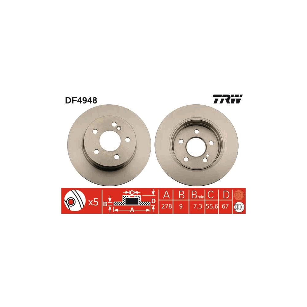 Disc frana TRW DF4948