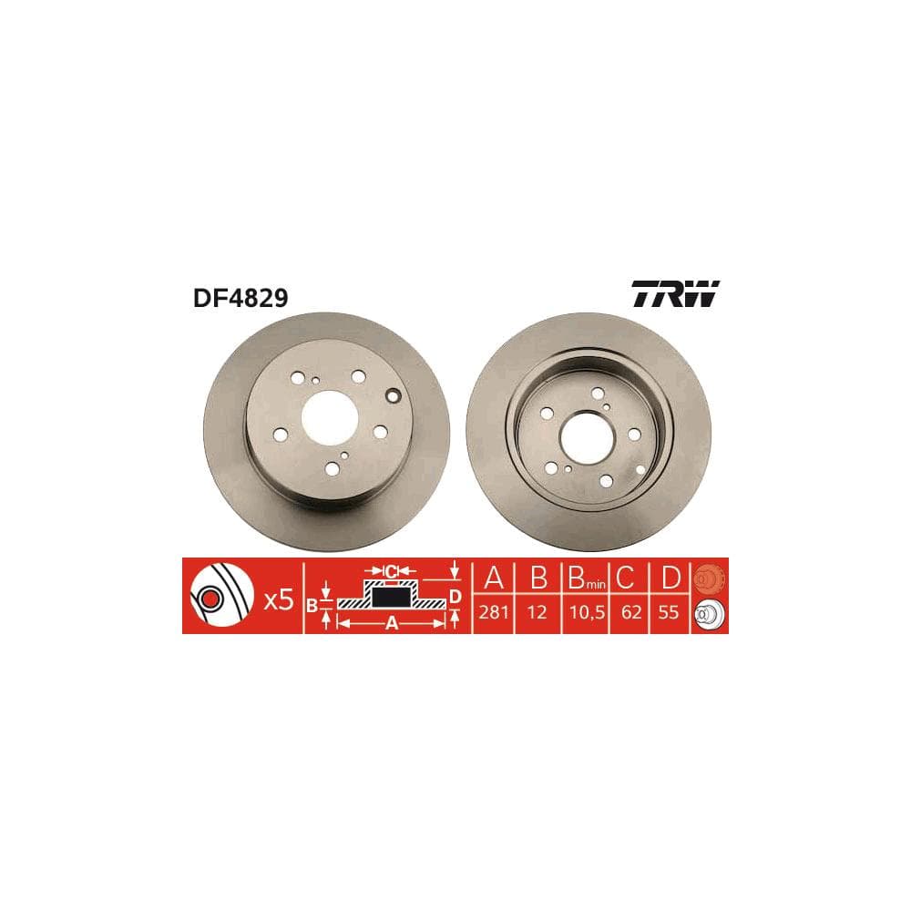 Disc frana TRW DF4829