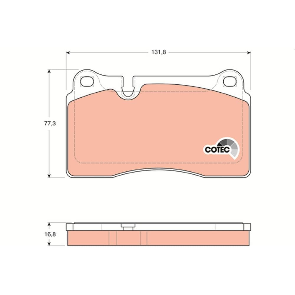 Set placute frana disc TRW GDB1670