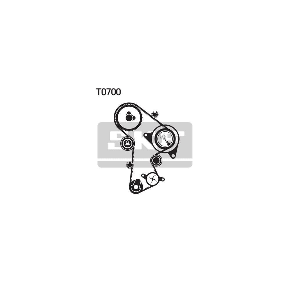 Set pompa apa + curea dintata SKF VKMC 01263-1