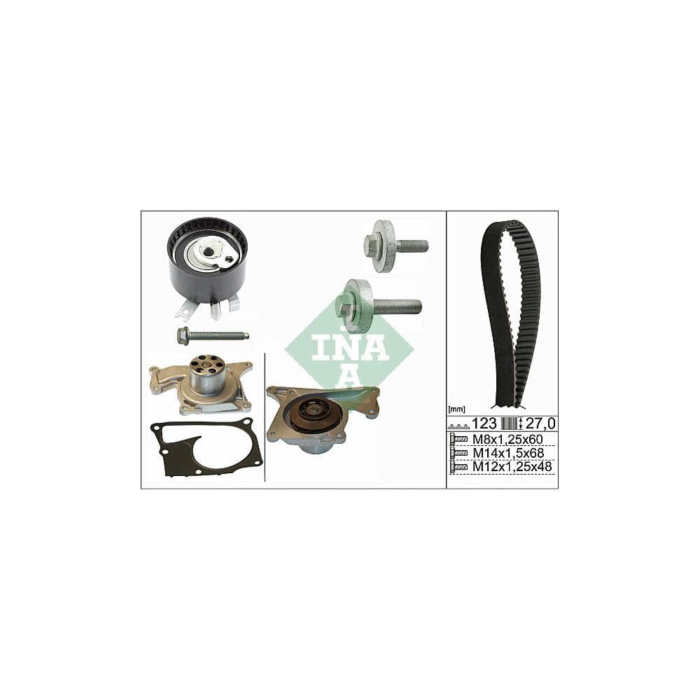 Set pompa apa + curea dintata Schaeffler INA 530 0197 32