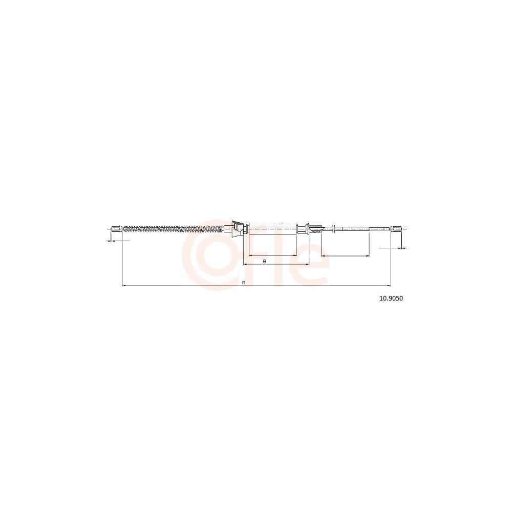 Cablu, frana de parcare COFLE 10.9050