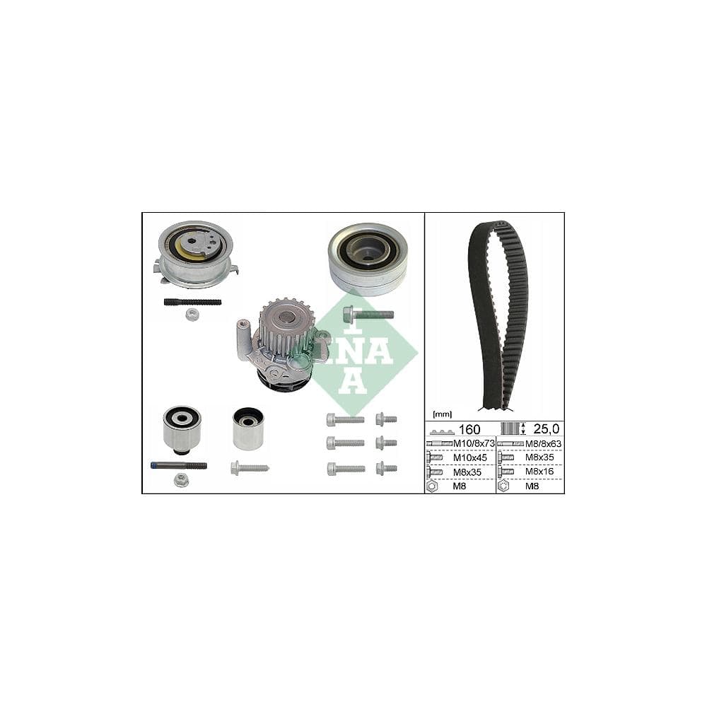 Set pompa apa + curea dintata Schaeffler INA 530 0550 32