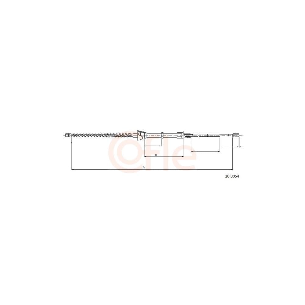 Cablu, frana de parcare COFLE 10.9054