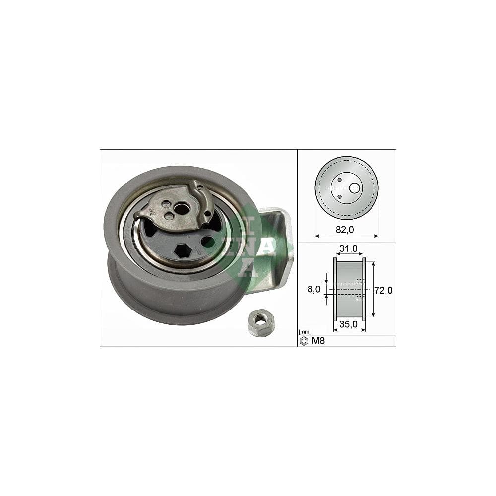rola intinzator,curea distributie Schaeffler INA 531 0436 20