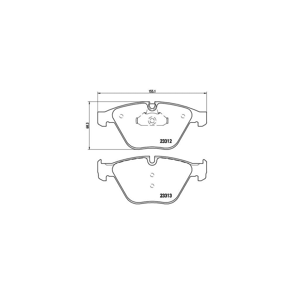 Set placute frana disc BREMBO P 06 054