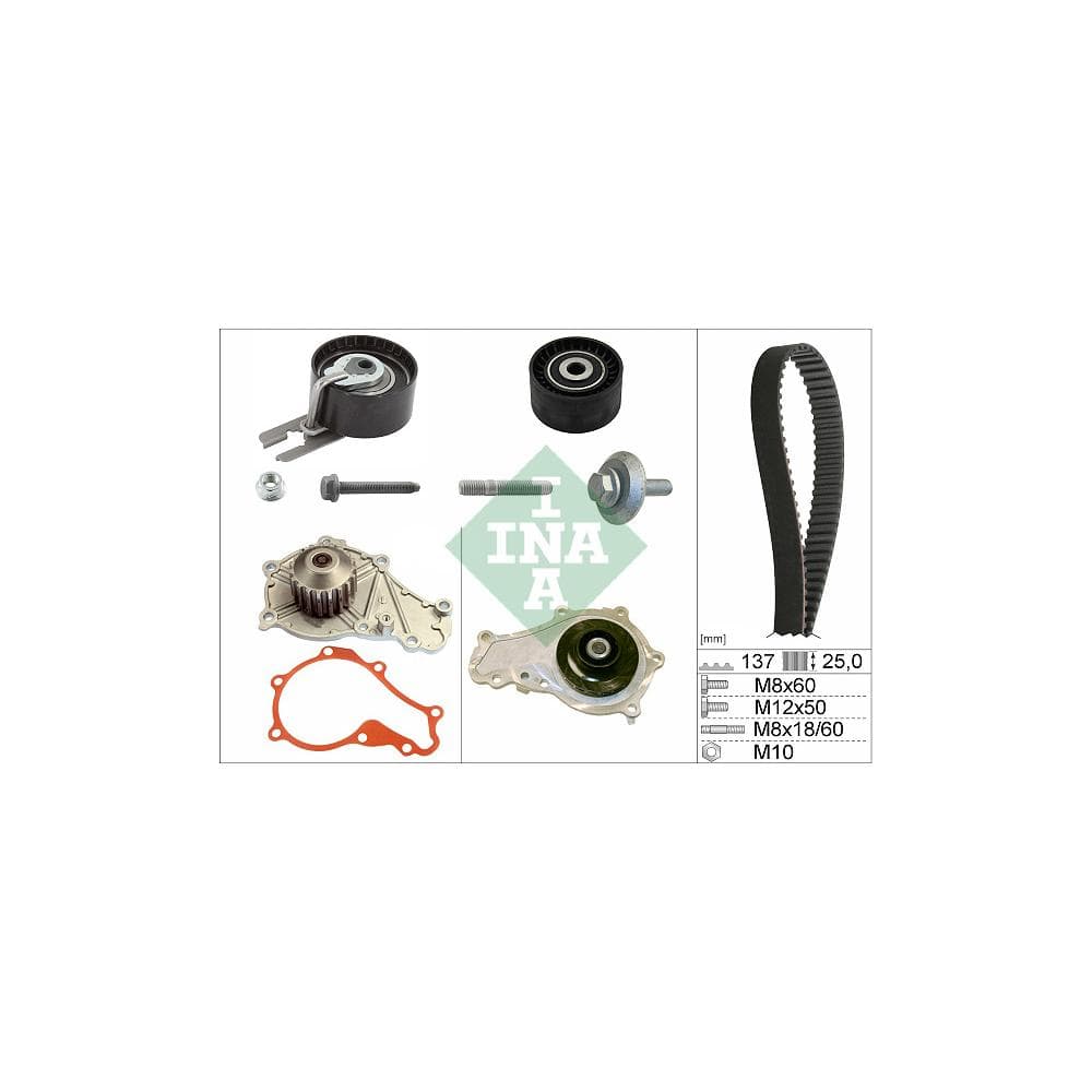 Set pompa apa + curea dintata Schaeffler INA 530 0375 30