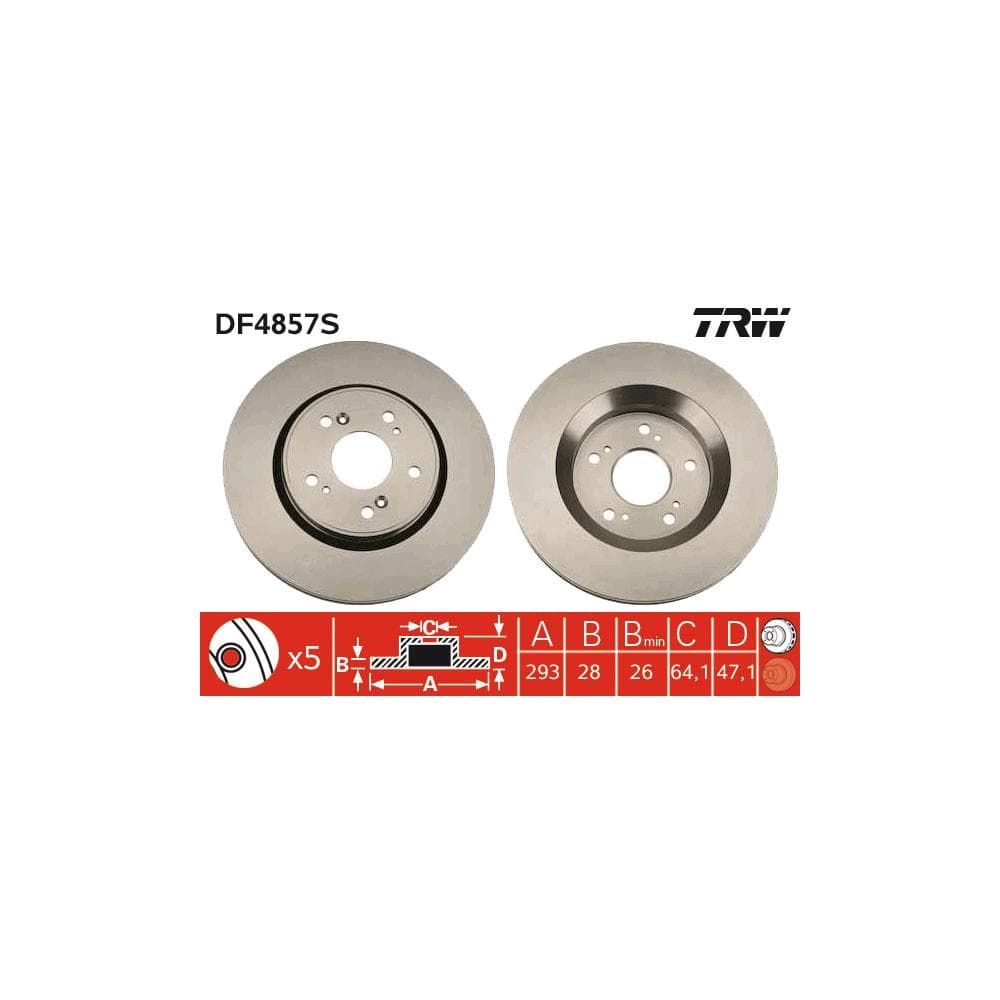 Disc frana TRW DF4857S