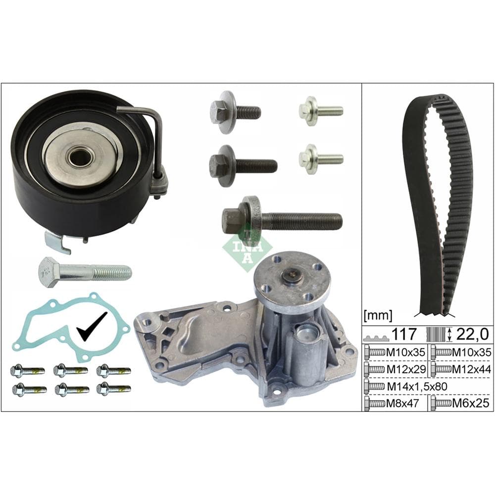 Set pompa apa + curea dintata Schaeffler INA 530 0495 30