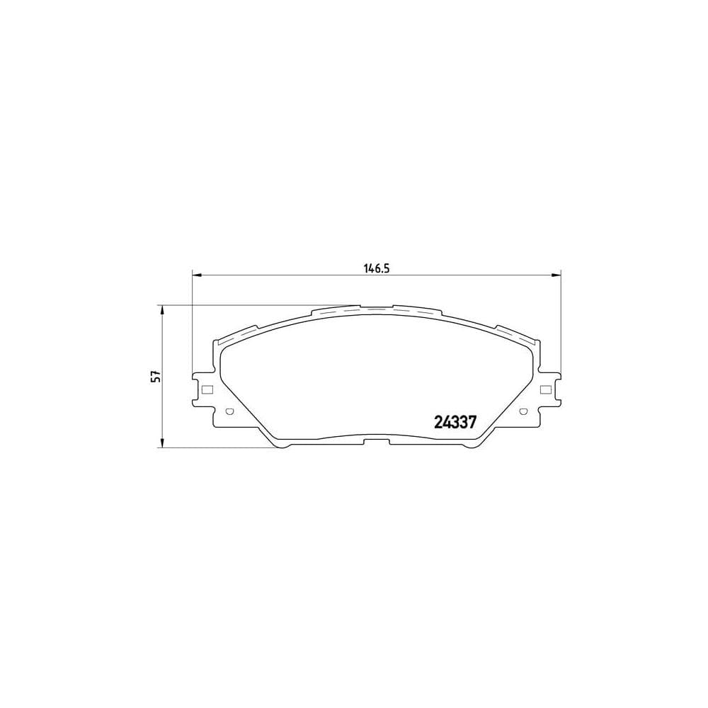 Set placute frana disc BREMBO P 83 071