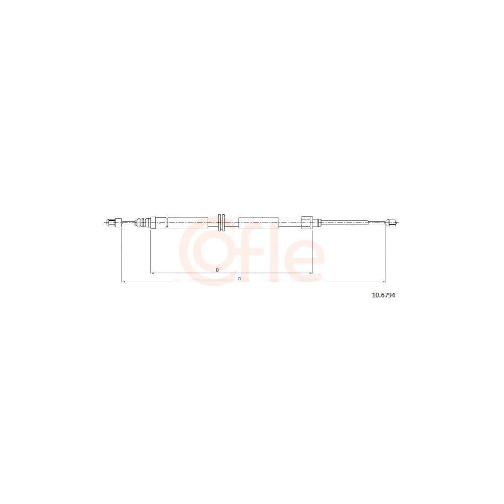 Cablu, frana de parcare COFLE 10.6794