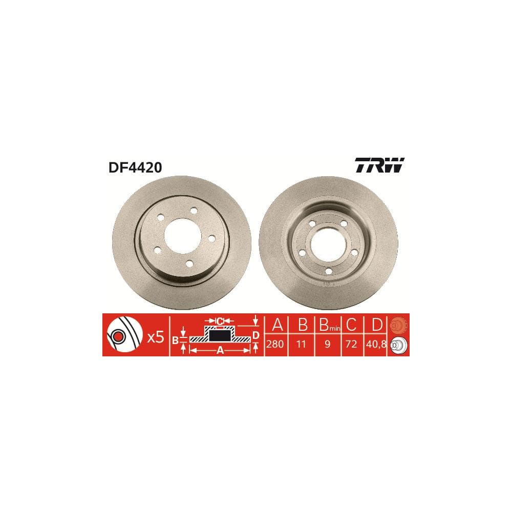 Disc frana TRW DF4420