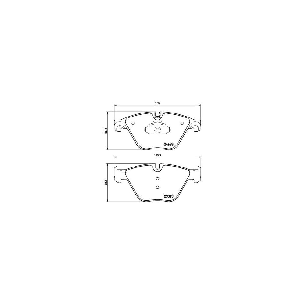 Set placute frana disc BREMBO P 06 074
