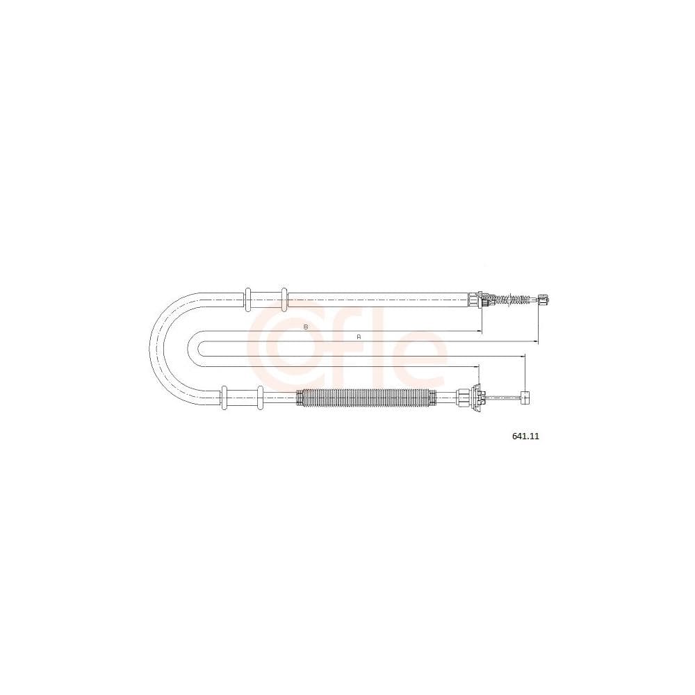 Cablu, frana de parcare COFLE 641.11