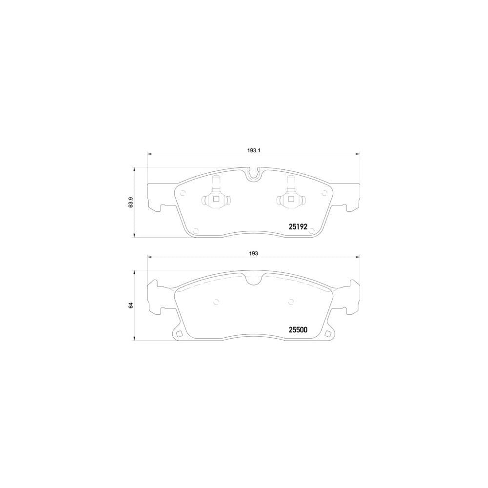 Set placute frana disc BREMBO P 50 109