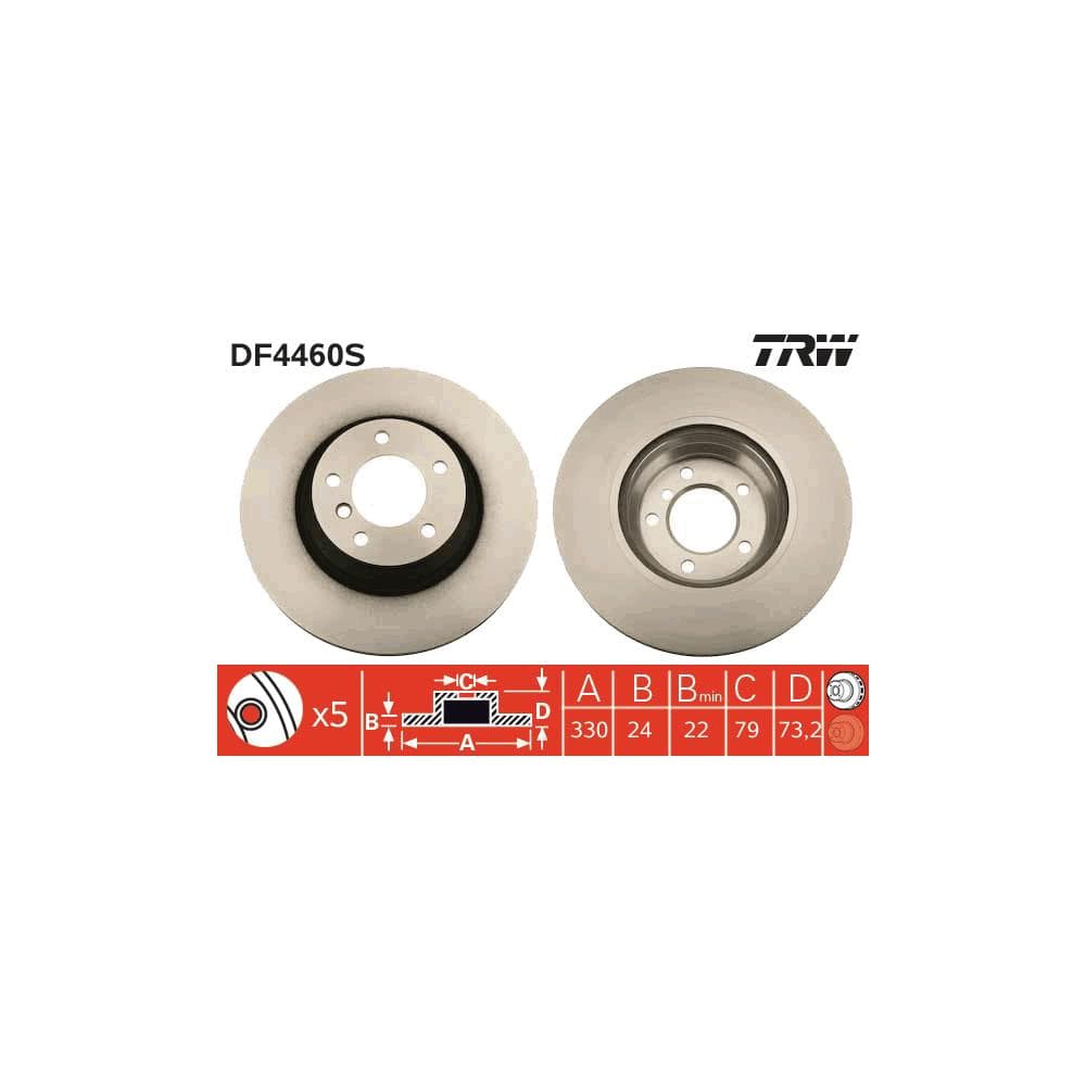 Disc frana TRW DF4460S
