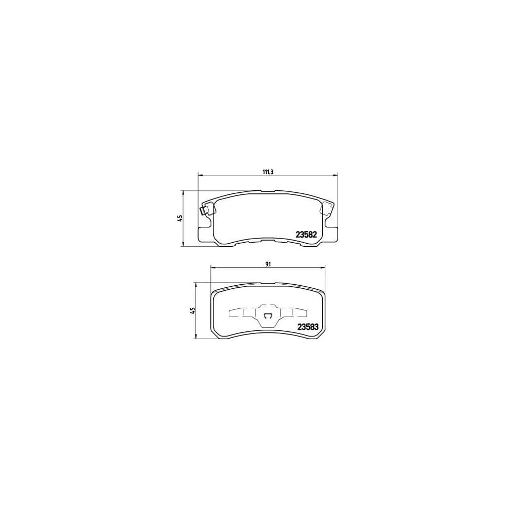 Set placute frana disc BREMBO P 54 031